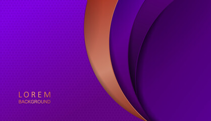 Texture composition with curved curtains in purple and brown