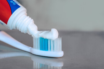Tooth paste and toothbrush