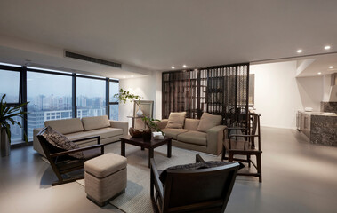 Modern simple office interior meeting room