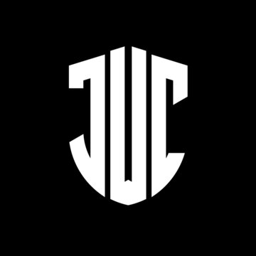 JWC letter logo design. JWC modern letter logo with black background. JWC creative  letter logo. simple and modern letter logo. vector logo modern alphabet font overlap style. Initial letters JWC 