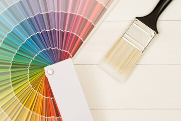 Texture paint cans and paint brushes and how to choose the perfect interior paint color and good...