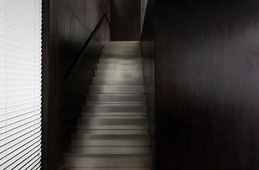 Fototapeta premium Modern and concise office interior stair area