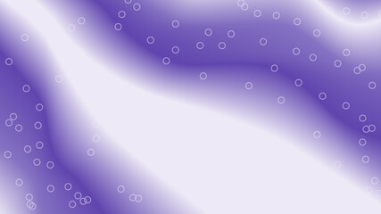 Abstract background with wave gradient lines in white and violet colors and white circles