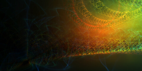 Fraktales abstraktes Hologramm Hintergrund