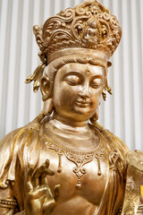 Close up of lady Buddha statue
