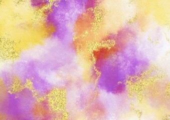 Glitter watercolor background texture