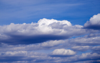 Fototapeta na wymiar Photo of clouds in blue sky