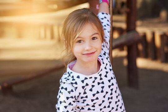 Shes ready for a day of fun. Portrait of a little girl enjoying some time outdoors.