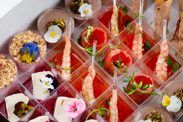 Catering for events. Buffet snacks. 