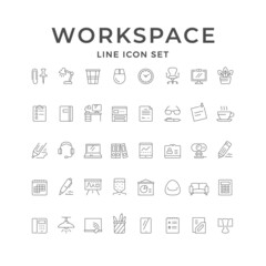 Set line icons of workspace