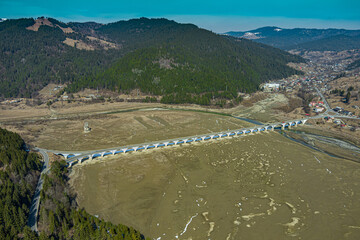 Aerial  view at viaduct