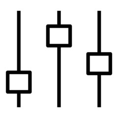 Settings Flat Icon Isolated On White Background