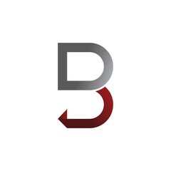 Fototapeta premium B Letter logo vector illustration