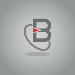 B Letter logo vector illustration