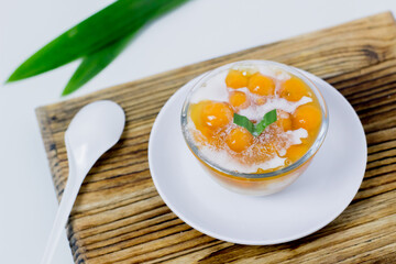 Close up of traditional food from Indonesia Candil porridge