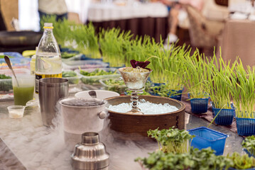 gourmet food in the restaurant