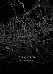 Zagreb Croatia City Map