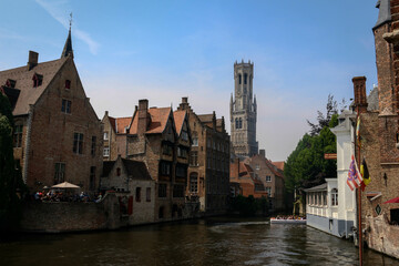 Views from the historical city centre of Bruges, Belgium