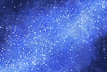 背景素材_水彩テクスチャ_夜空