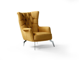 armchair isolated on white background .