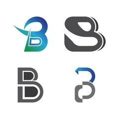 B Letter vector logo illustration