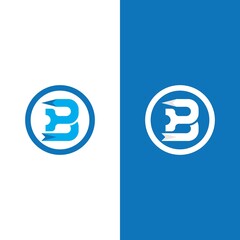 B Letter vector logo illustration
