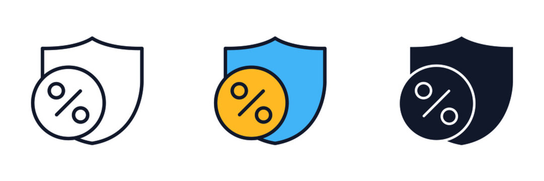 protect rate icon symbol template for graphic and web design collection logo vector illustration
