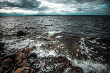 Obraz premium Rocky Shores in northern Sweden