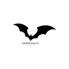 fly wings Batman famous logo superhero icon vector.