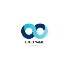 Obraz premium double circle logo