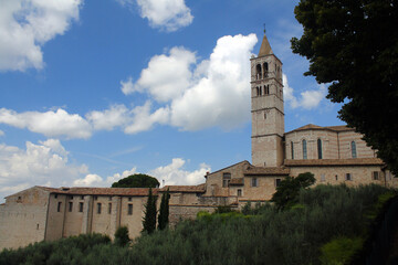 Fototapeta premium The beautiful Basilica di Santa Chiara in Assisi in Umbria