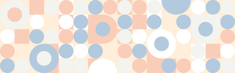 Abstract vector design template in Scandinavian style for web banner, corporate identity, business presentation, fabric print, wallpaper. Minimalistic geometric poster with simple shape and figure.