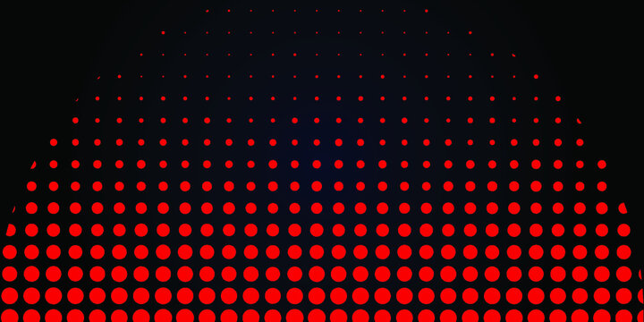 Red dot and black and blue background