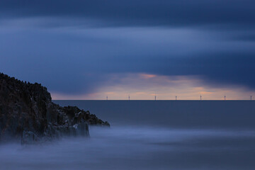 sunset over the sea