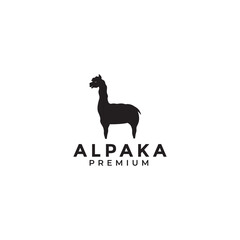 alpaca logo design vector graphic icon symbol illustration