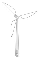 Fototapeta premium Eolienne picto 17