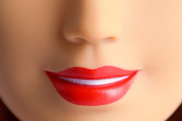 Naklejka premium Doll Face Close Up