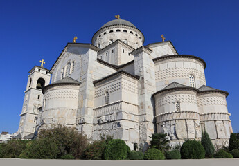 Fototapeta na wymiar Cathedral of the Resurrection of Christ in Podgorica, Montenegro 