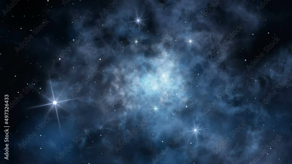 Wall mural interstellar flight seamless loop