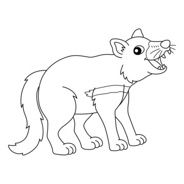 recommend clip art: Tazmanian Devil Coloring Page Isolated for Kids