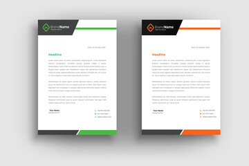 Obraz premium Professional creative letterhead template