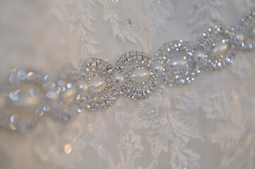 wedding dress close-up