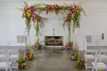 traditional jewish wedding chuppah, wedding altar.