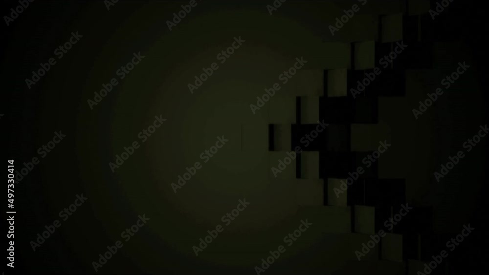 Poster abstract pixelated background with blinking squares in a form of arrows. design. dim dark pattern wi