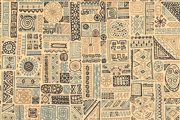 Traditional african vector seamless pattern design