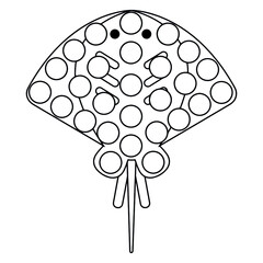 Ocean Animals Dot marker coloring pages