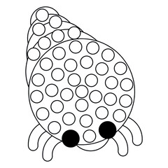 Ocean Animals Dot marker coloring pages