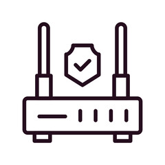 Router Encrypted Icon