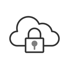 Cloud Encryption Icon