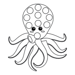 Ocean Animals Dot marker coloring pages